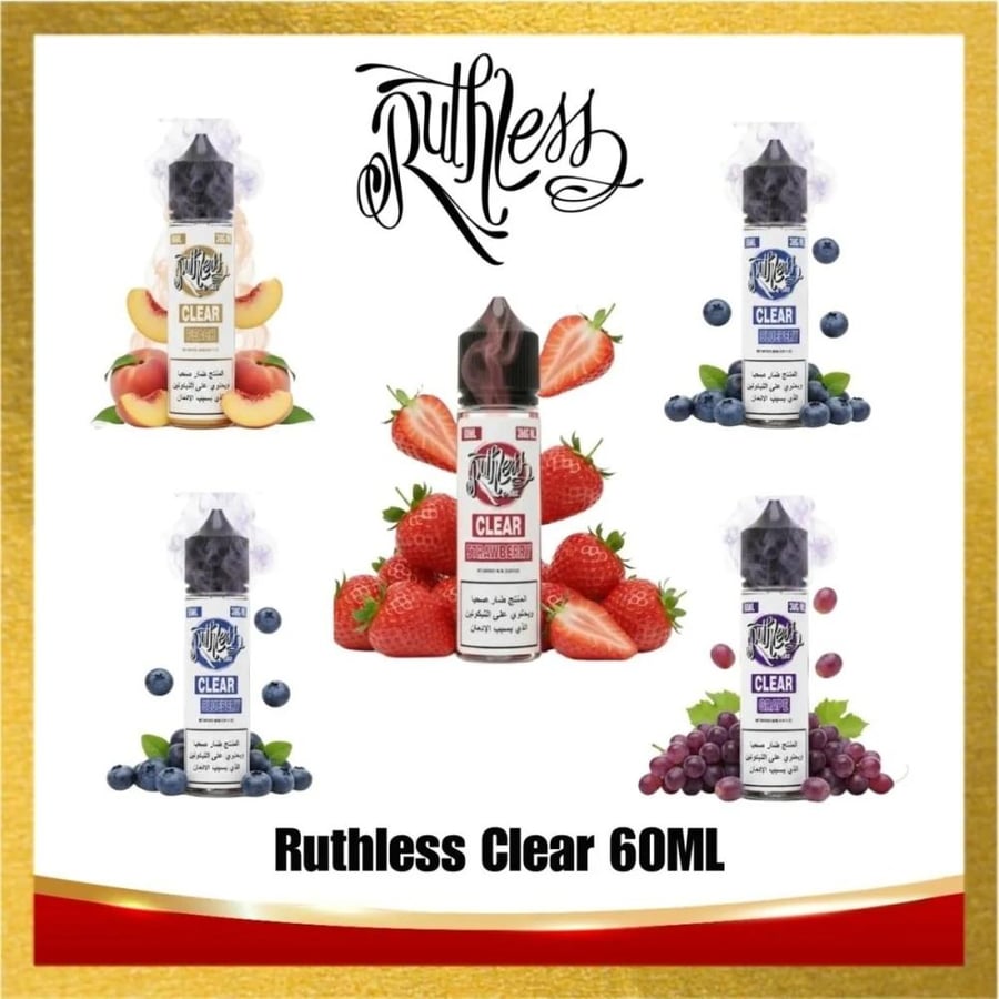 نكهة كلير عنب فيب 60ML من روثلس RUTHLESS CLER GRAPE