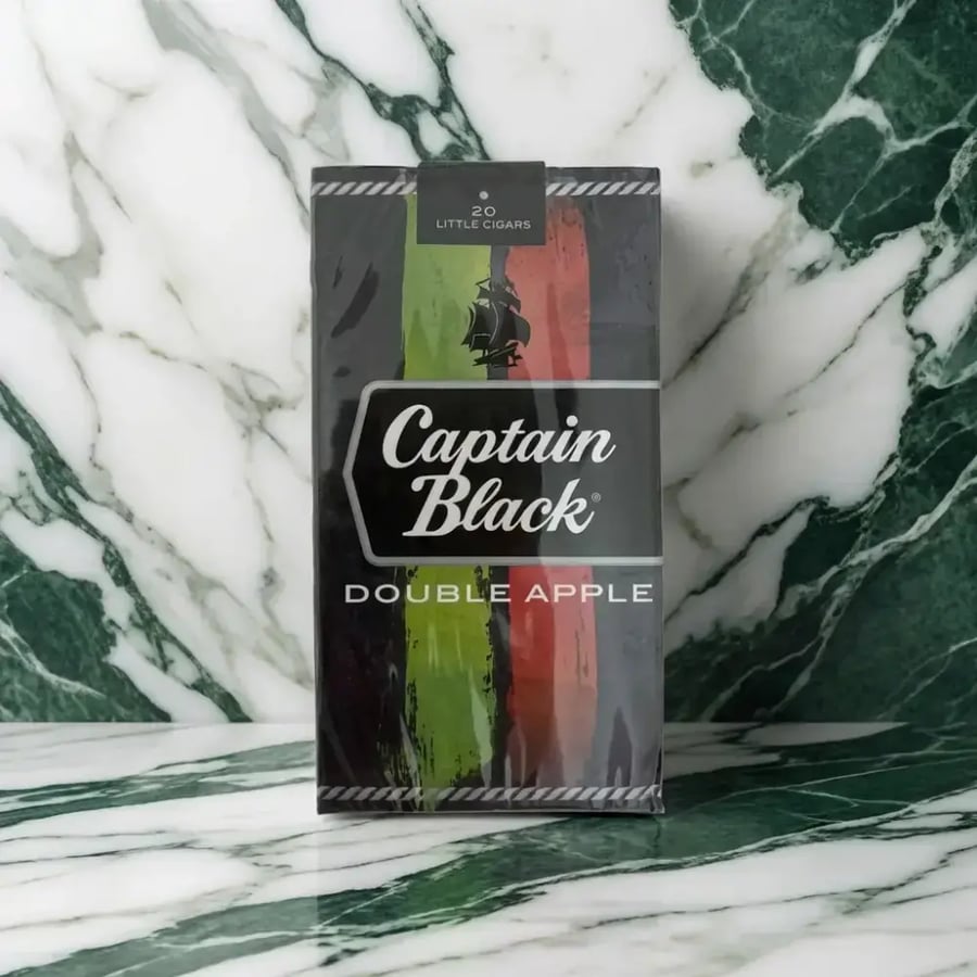 سيجار كابتن بلاك تفاحتين ميني سيقار سجاريلو CAPTAIN BLACK DOUBLE APPLE