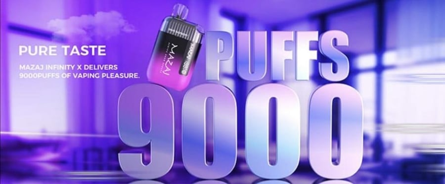 سحبة مزاج انفنتي اكس 9000 موشة بلو بيري رازبيري MAZAJ INFINITY X