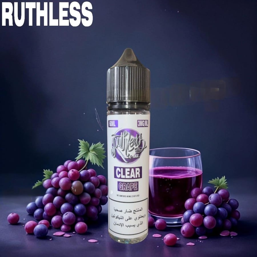 نكهة كلير عنب فيب 60ML من روثلس RUTHLESS CLER GRAPE