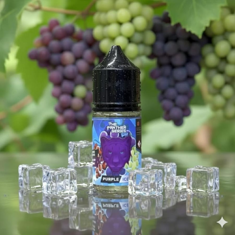 نكهه بنك بانثر بربل ايس سولت عنب مشكل بارد THE PANTHER Purple Ice