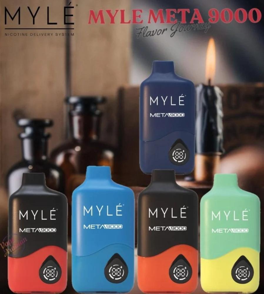 سحبة مايلي ميتا 9000 موشة نكهة مانجو فروزن MYLE META 9000