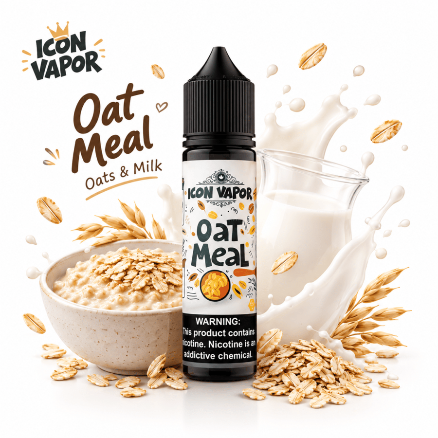 نكهة شوفان بالحليب اوت ميل فيب 60ML ايكون فيبور KON VAPOR Oat Meal