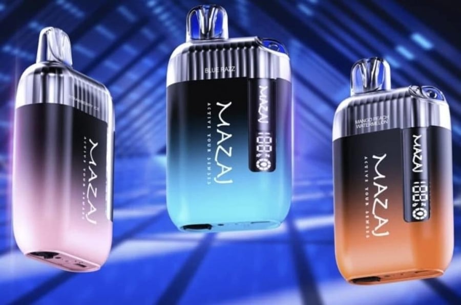 سحبة مزاج انفنتي اكس 9000 موشة بلو بيري رازبيري MAZAJ INFINITY X