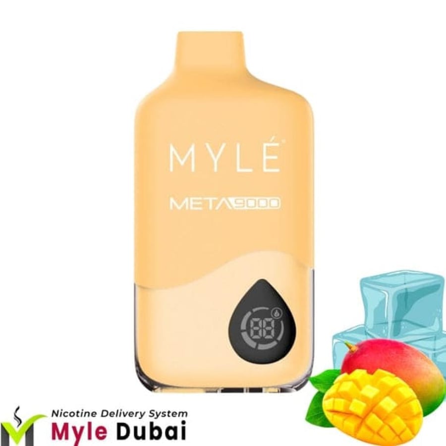 سحبة مايلي ميتا 9000 موشة نكهة مانجو فروزن MYLE META 9000