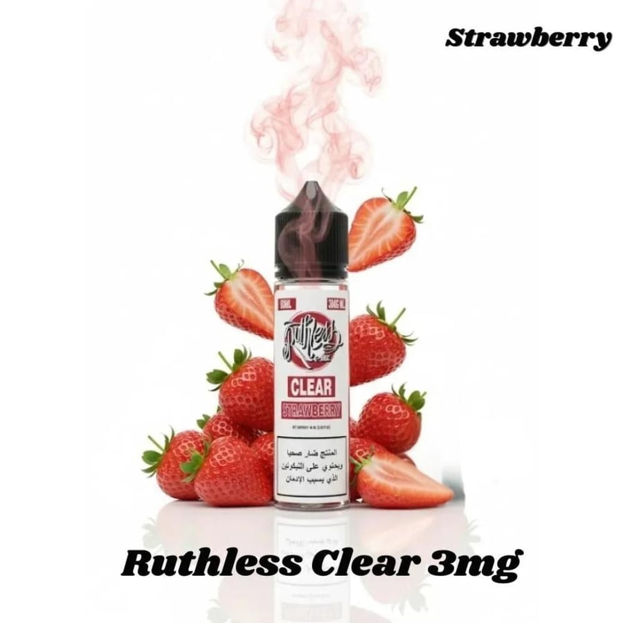نكهة كلير فراولة فيب 60ML من روثلس RUTHLESS CLER STRAWBERRY