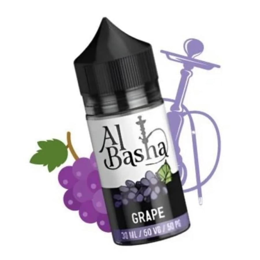 نكهة الباشا معسل عنب سولت نيكوتين تجربة الشيشة الاصلية AL Basha GRAPE