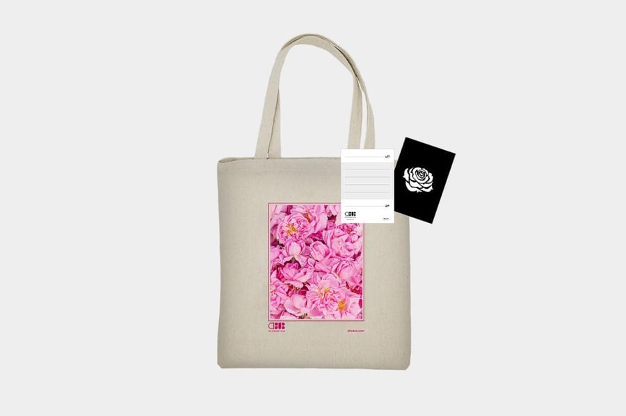 Fabric Gift Bag - Tote Bag  | Taif rose design