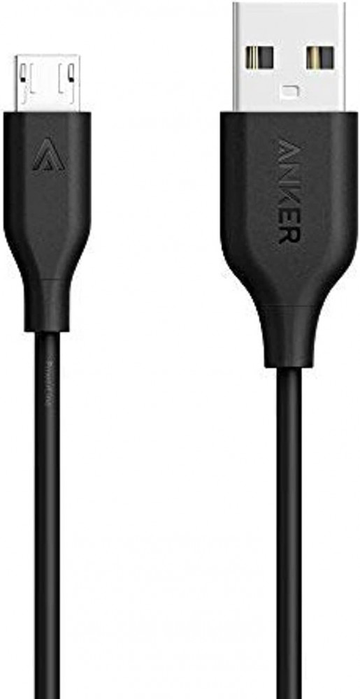 كيبل انكر باور لاين مايكرو USB إلى USB اسود 1.8 متر | كيابل
