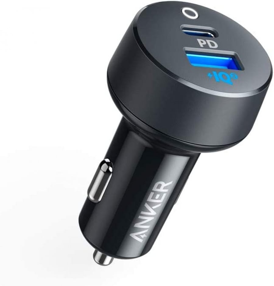 Anker PowerDrive Classic 35W car charger with USB port and Type-C port - Black | Chargers