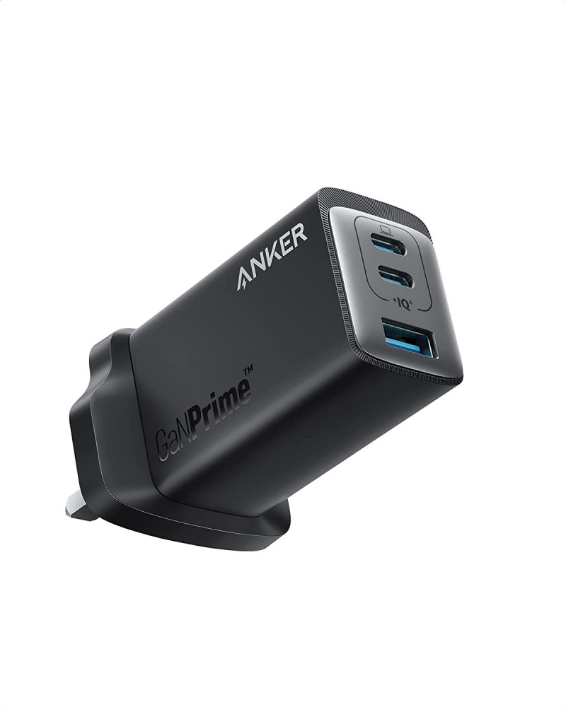 شاحن جداري انكر 735 جان برايم منفذين usb-c اسود 65 واط | شواحن