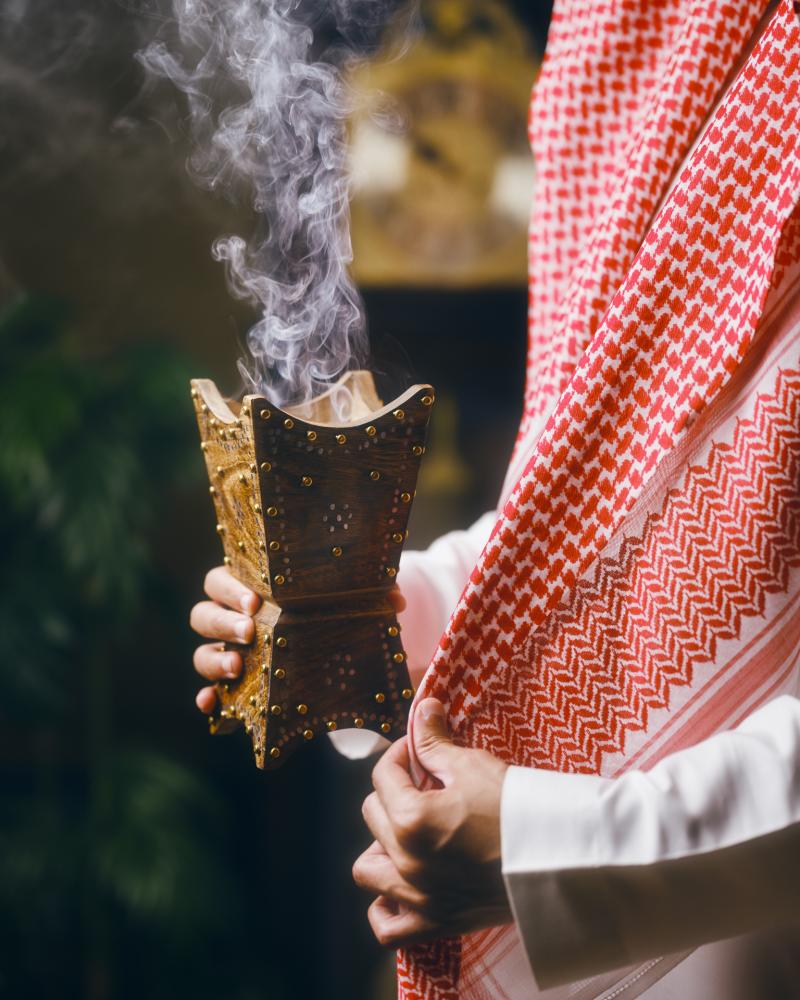 مبخرة خشب طبيعي تراثية - مقاس كبير
