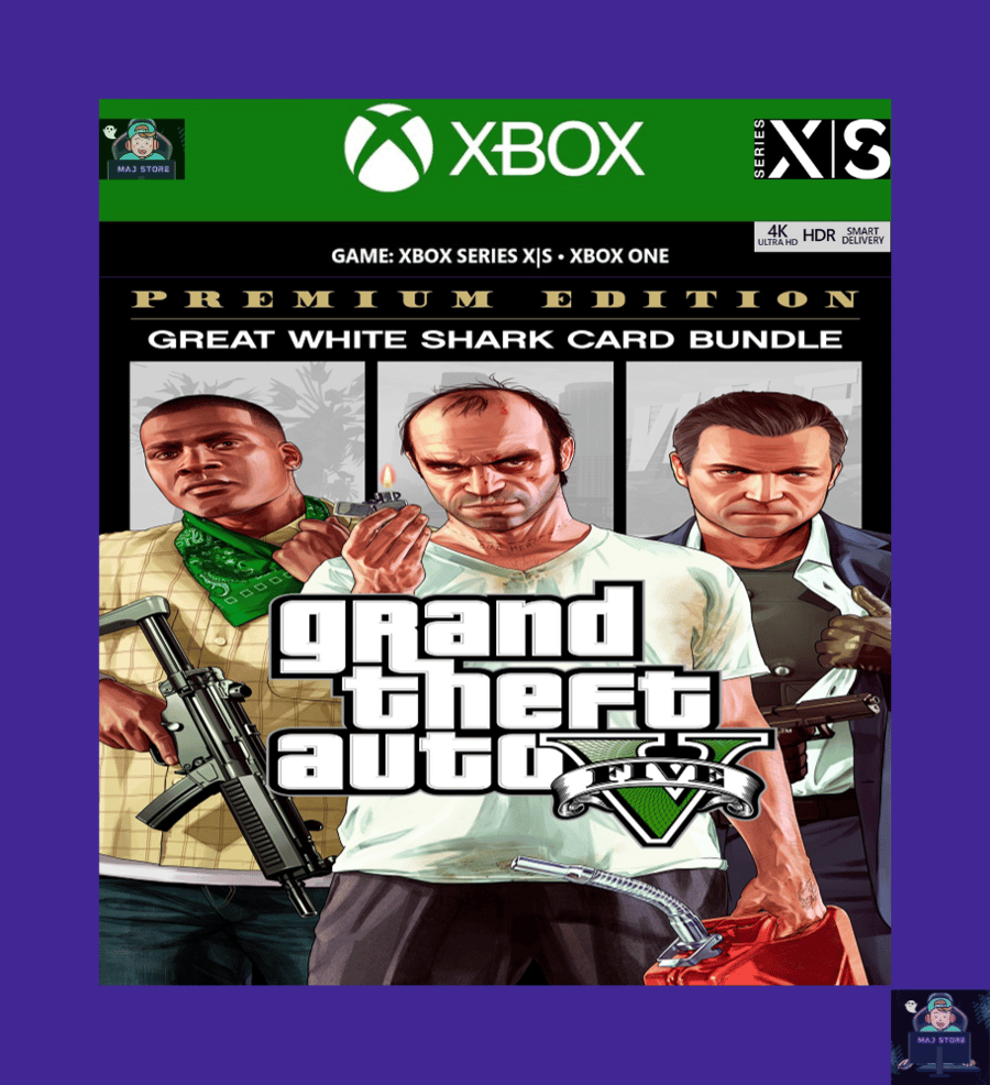Grand Theft Auto V Premium Edition & Great White Shark Card Bundle