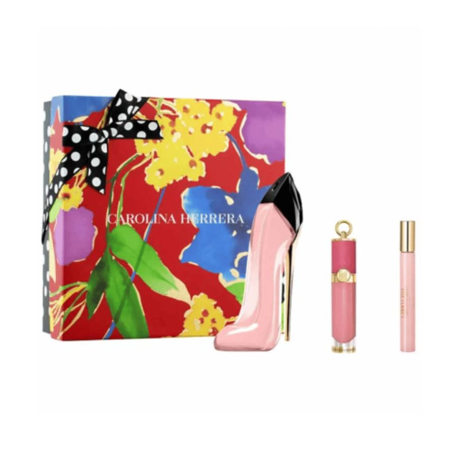 طقم هدايا جود جيرل بلاش (عطر جود جيرل بلاش 80مل+عينه عطر 10 مل +احمر خدود بينك