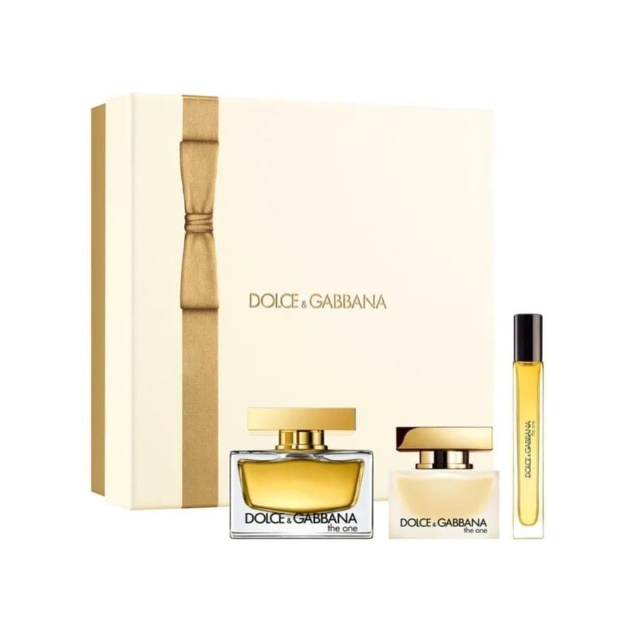طقم هدايا فاخر دولسي جابانا ذا ون او دو برفيوم (عطر 75 مل +عطر شعر 30 مل+عينه بخاخ 10 مل