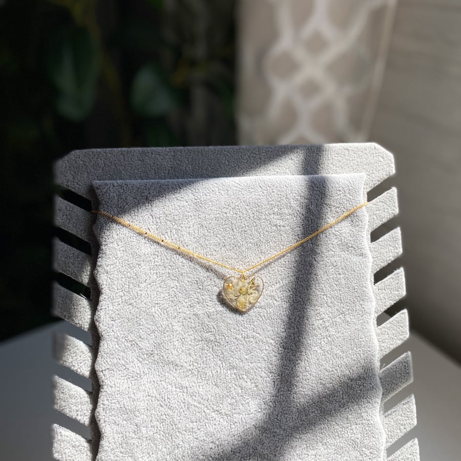 Golden Heart Necklace with name addition