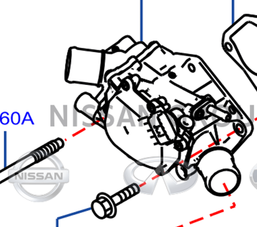 بلف حرارة الكتروني نيسان باترول 400/ VK56VD TYPE ENGINE