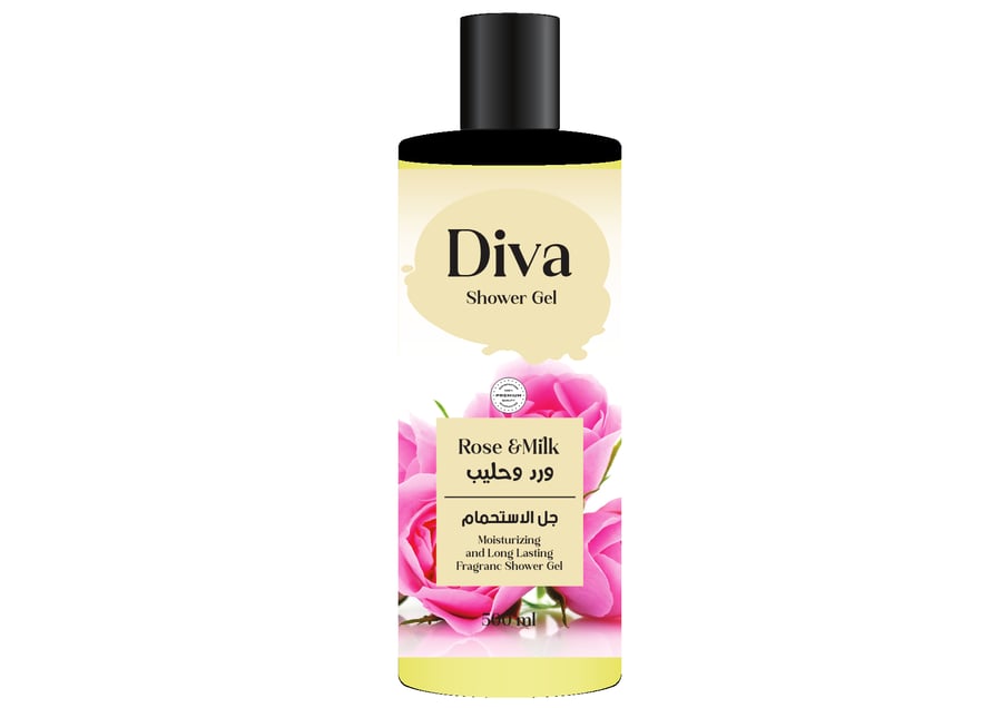 DIVA SHOWER GEL ROSE&MILK 500 ML