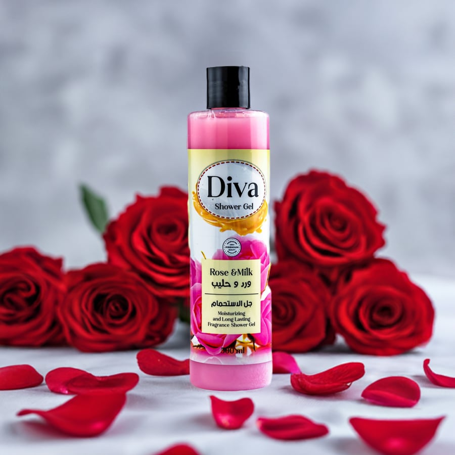 DIVA SHOWER GEL ROSE&MILK 500 ML