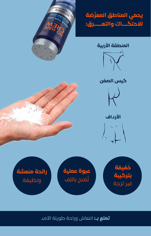 بودرة للمناطق الحساسة للرجال