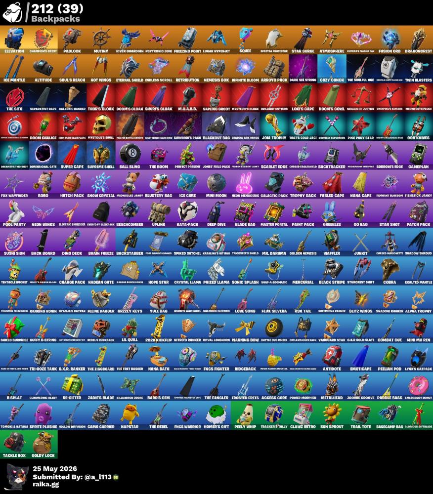 حساب فورت نايت 128 سكن