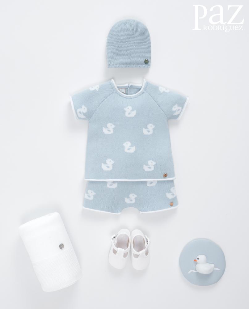 103-123477 SET(SWEATER-BLOOMERS) طقم(سترة-سروال قصير)