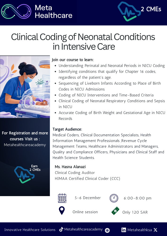 Clinical Coding of Neonatal Conditions  in Intensive Care