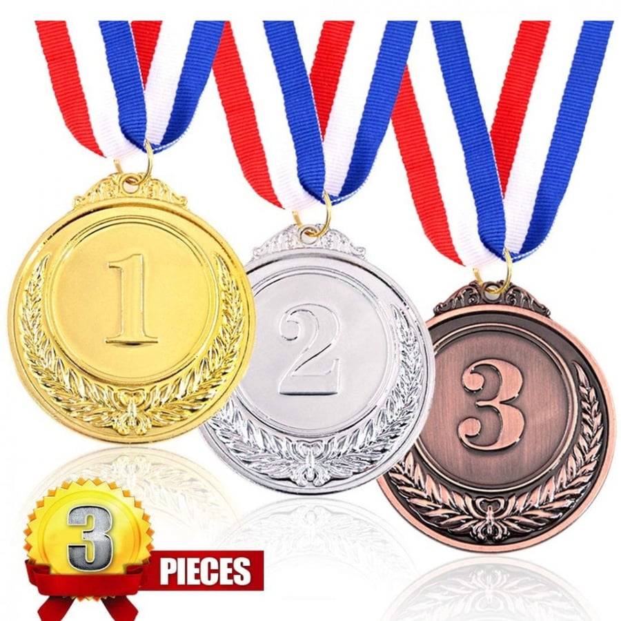 Winning medals (metal)
