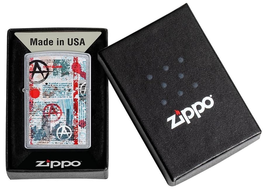 Zippo Lighter Anarchy Street Art - Street Chrome