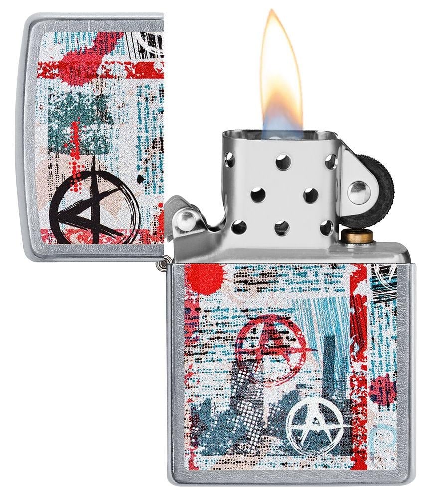 Zippo Lighter Anarchy Street Art - Street Chrome