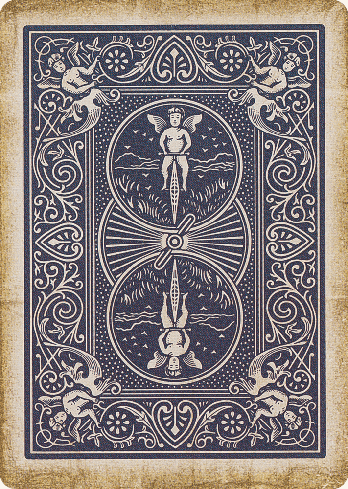 ورق لعب بايسكل 1900 - ازرق