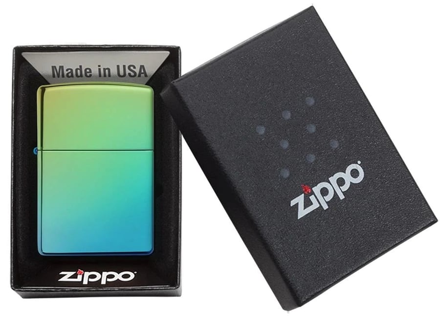 Zippo Lighter High Polish Teal