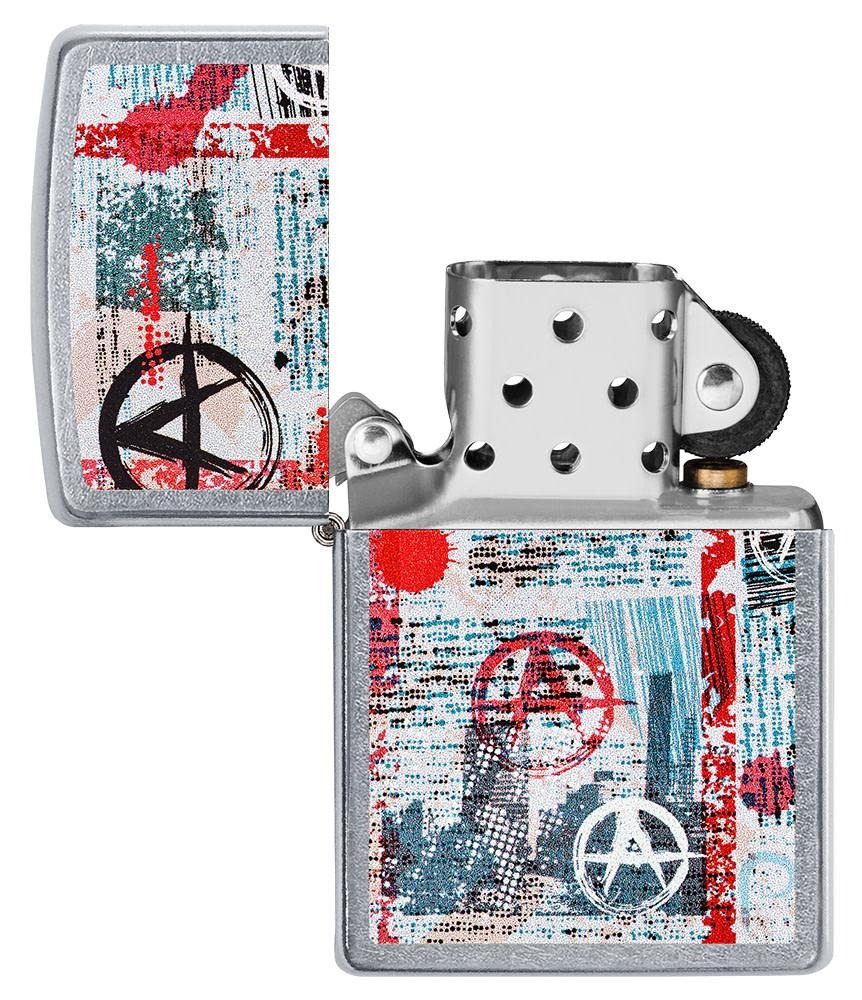 Zippo Lighter Anarchy Street Art - Street Chrome