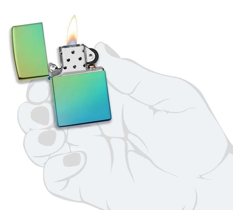 Zippo Lighter High Polish Teal
