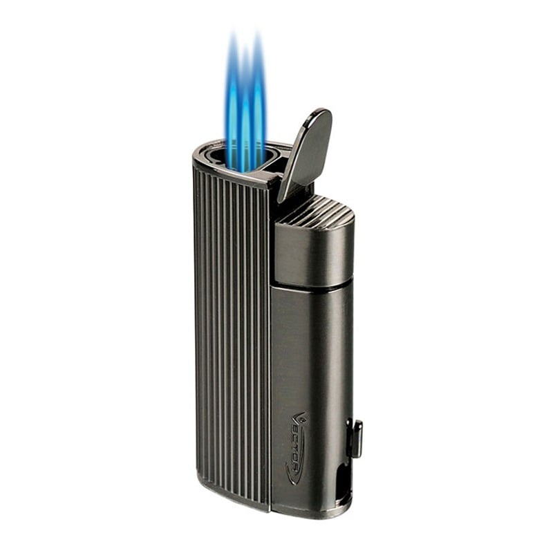 Vector Lighter Diablo Triple Jet Flame - Gunmetal Satin