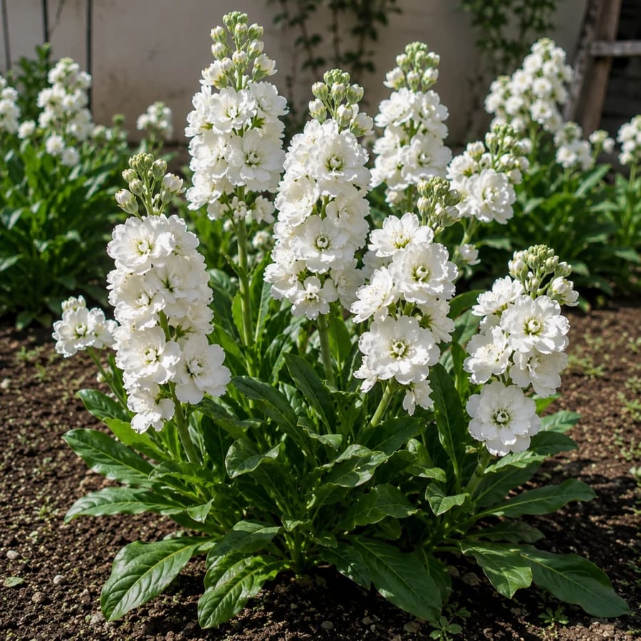 بذور زهور منثور الأبيض (Matthiola incana