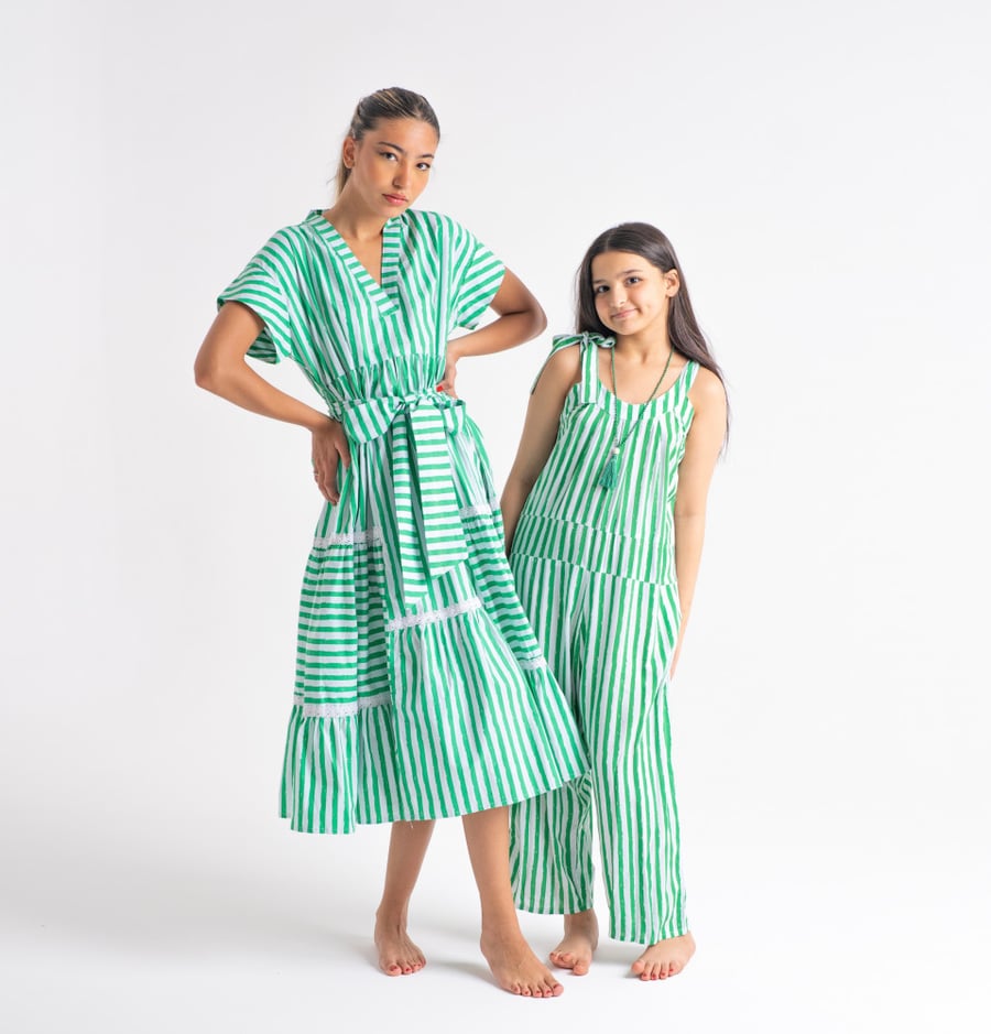 JUMPSUIT W/NECKLACE - JADE