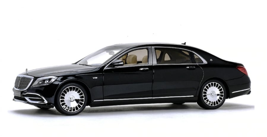 Mercedes-Benz S Class S600 V12 Biturbo Maybach Black 1:18 Almost Real 820112