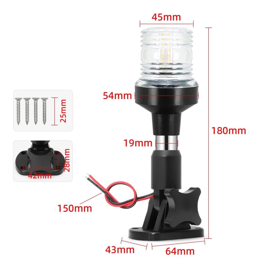 ضوء ملاحة LED خلفي 18 سم