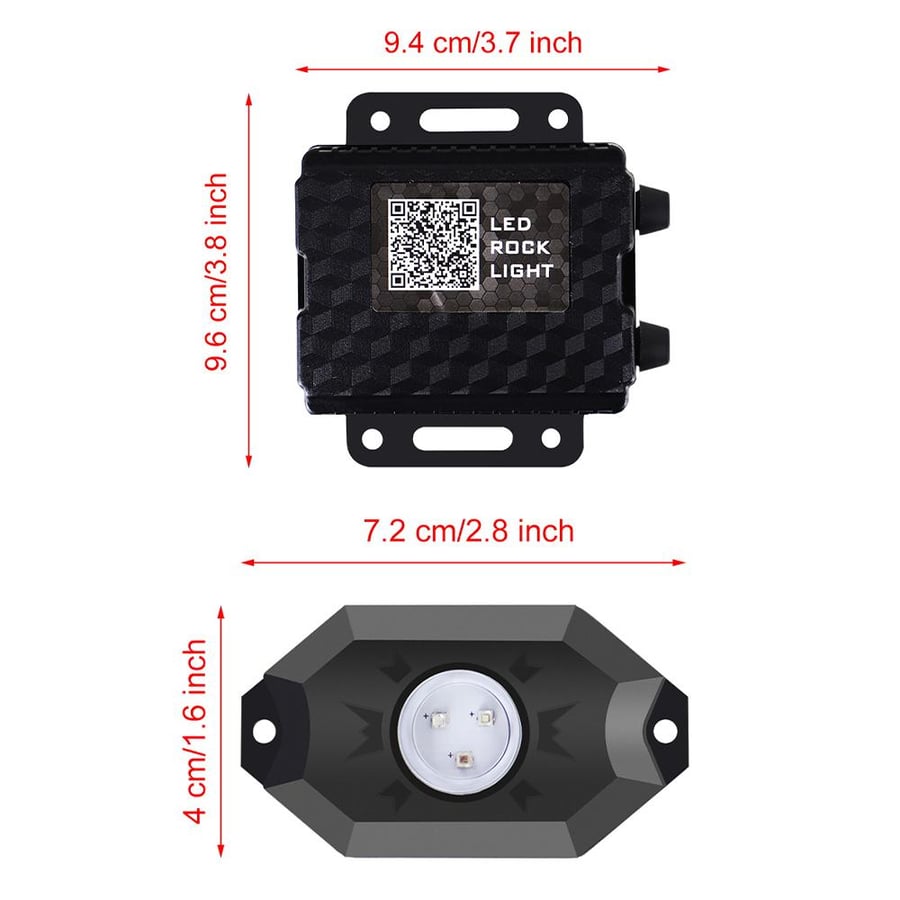 RGB LED light, number of lights 8
