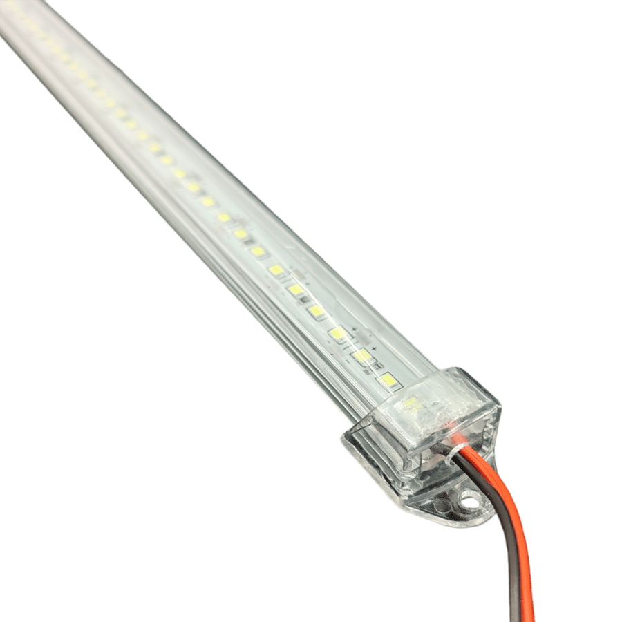 Waterproof LED light with transparent cover, white color, 6000K