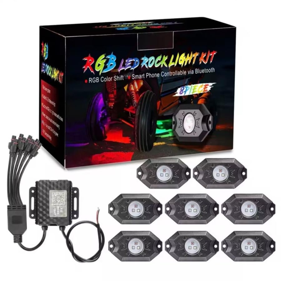 RGB LED light, number of lights 8