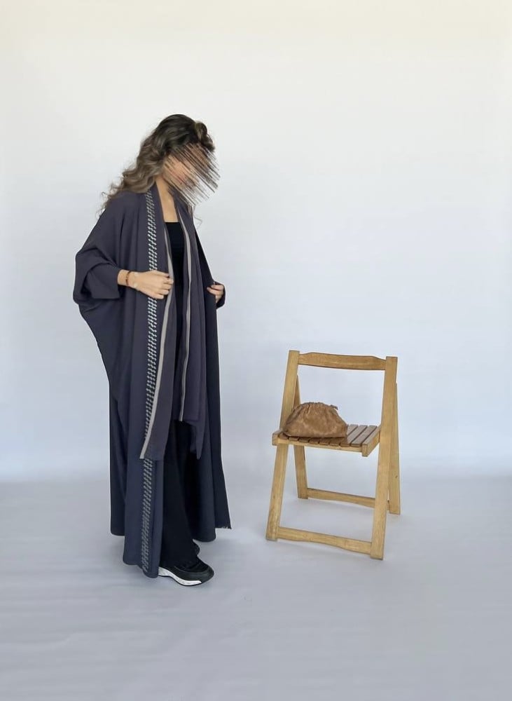 gray bisht abaya