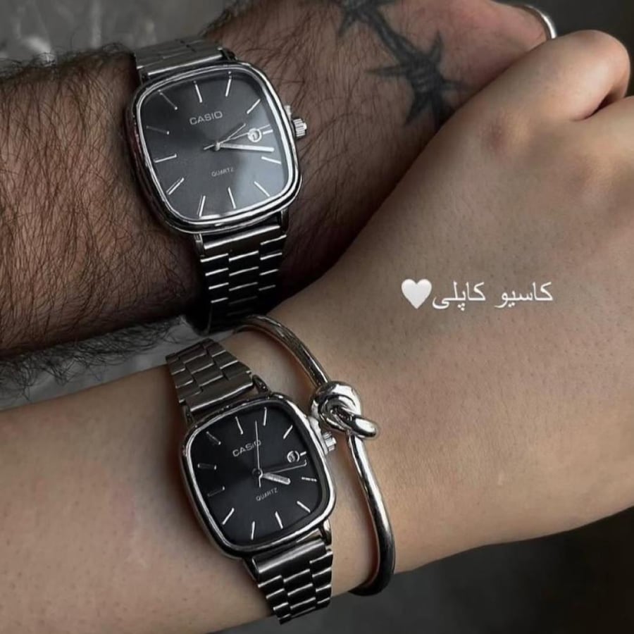 كاسيو كابلز فضي ميناء اسود