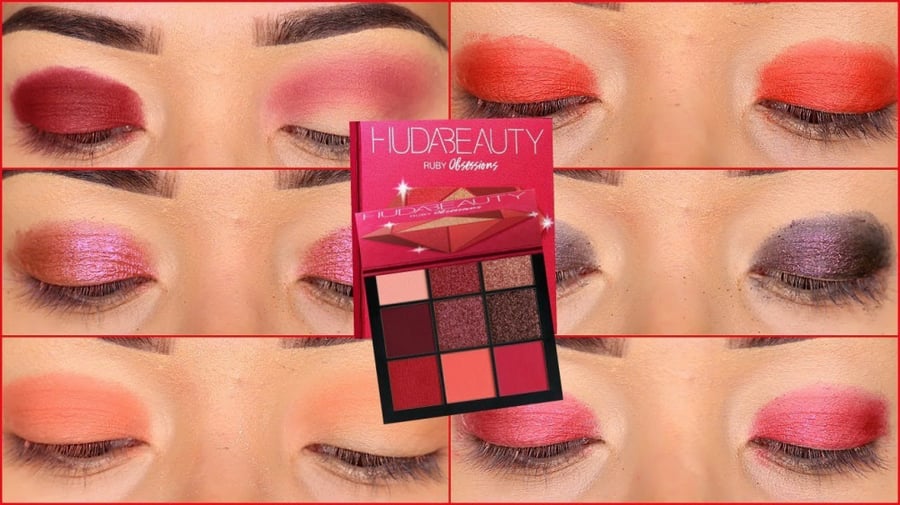 باليت ظلال عيون اوبسيشنز من هدى بيوتي - RUBY