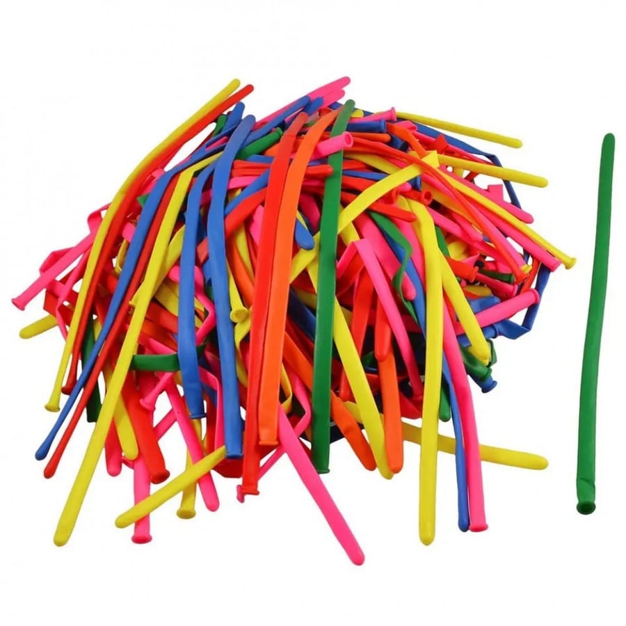 Long colorful balloons 100 pieces