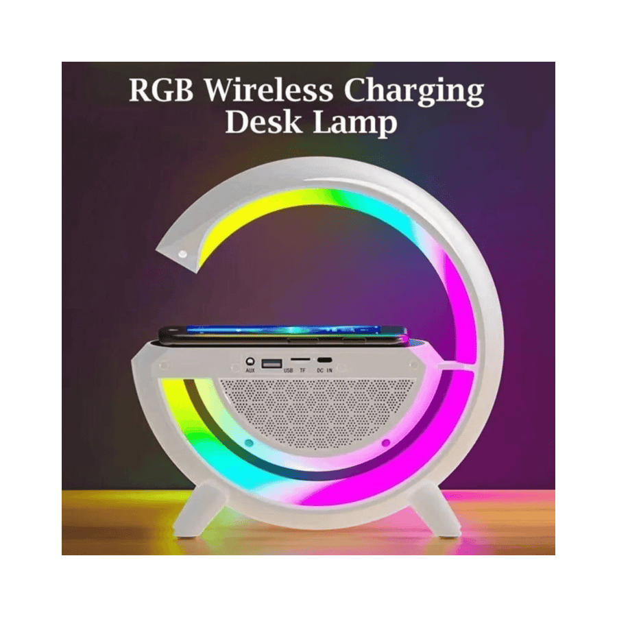 Lighting equipped with a charging station and speaker