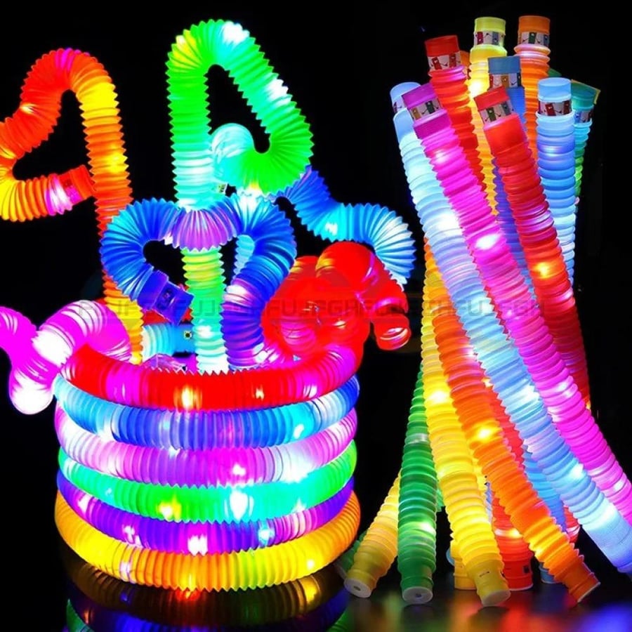 Light-up tubes, colorful illuminated tubes for shaping and playing