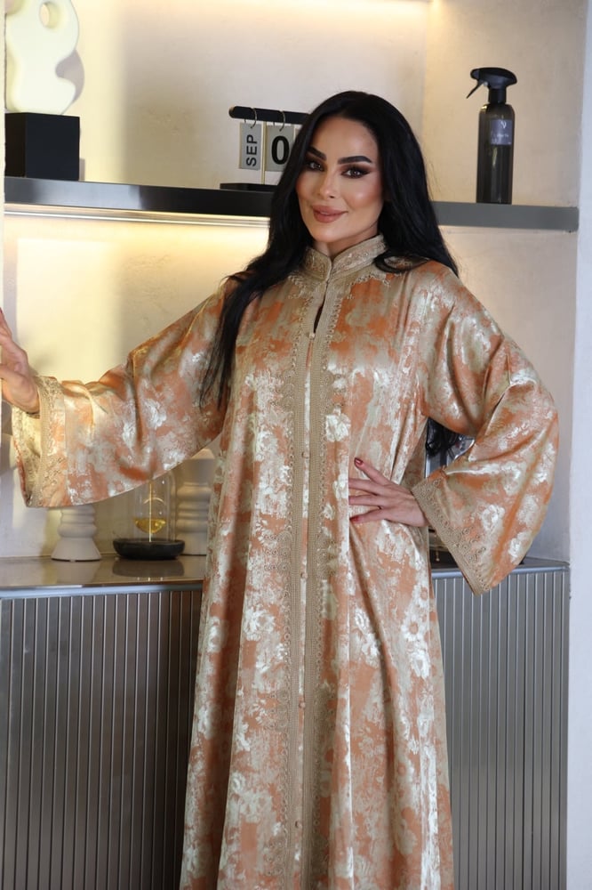 جلابيه مغربي حرير