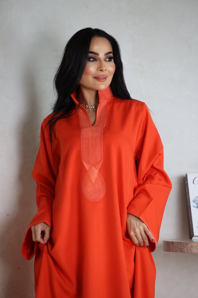 جلابيه مطرزة مغربي